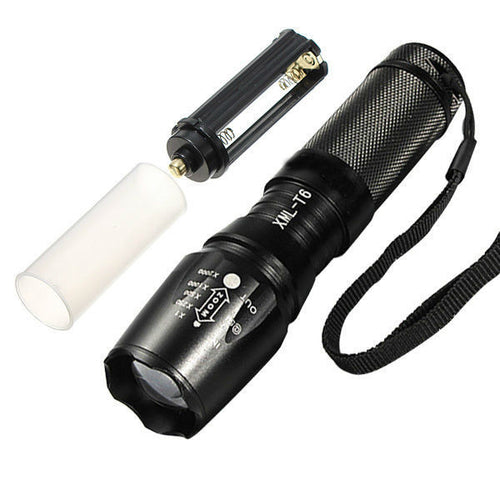 Elfeland XM-L T6 1800LM 5 Modes Zoomable LED Flashlight 26650