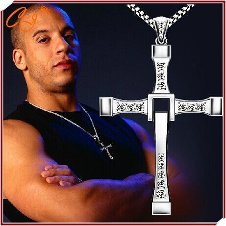 2016 Hot Selling The Movie Fast and Furious Pendant Dominic Toretto Cross Men's Necklace